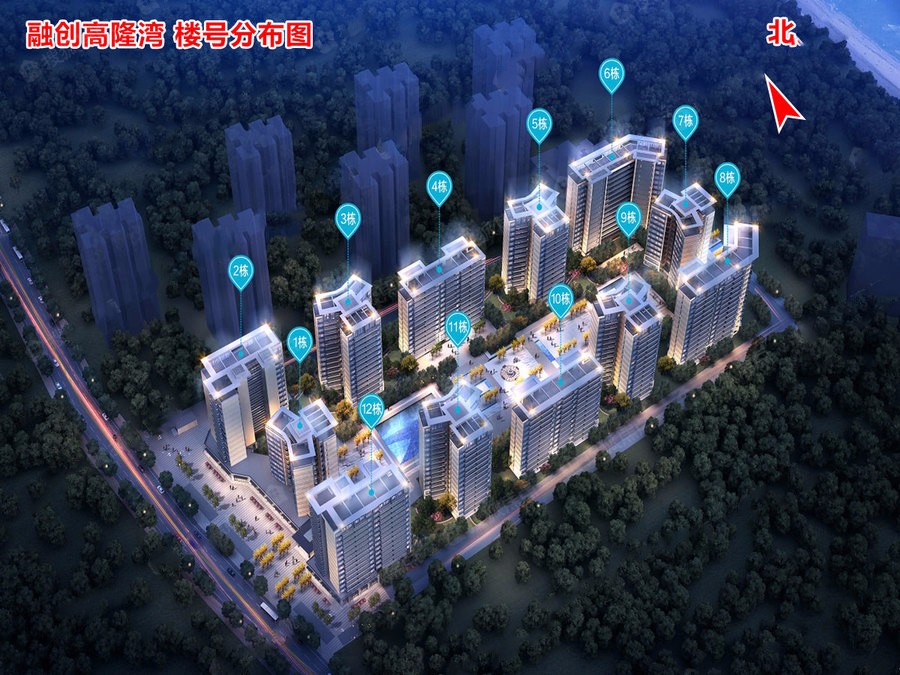 融创高隆湾鸟瞰图 融创高隆湾鸟瞰图