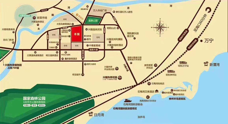 阳光里区位图