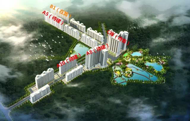 江畔锦城鸟瞰图 江畔锦城鸟瞰图