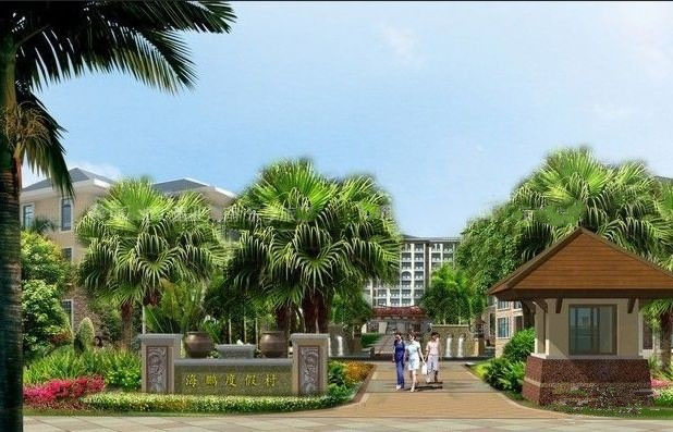 小区出口效果图