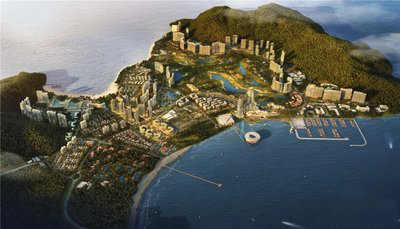 复地鹿岛鸟瞰图
