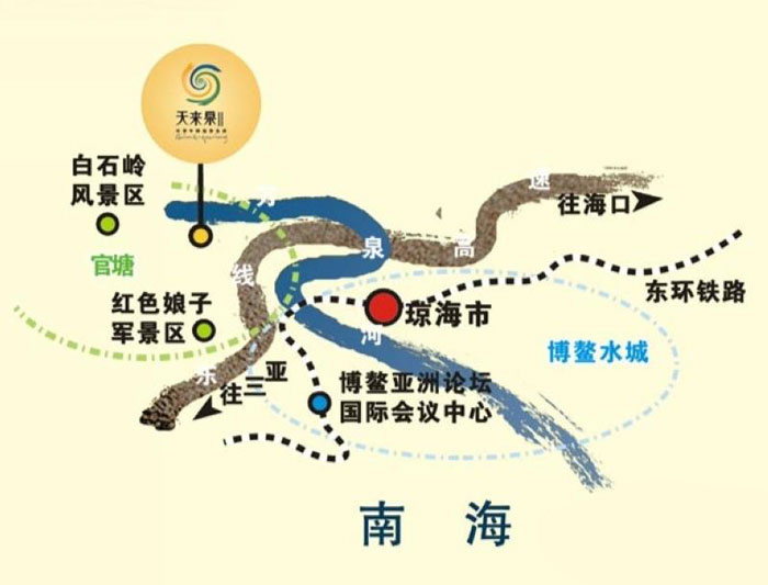 天来泉区位图