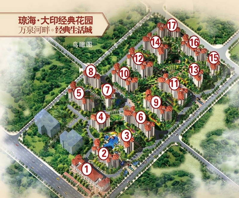 大印经典花园鸟瞰图