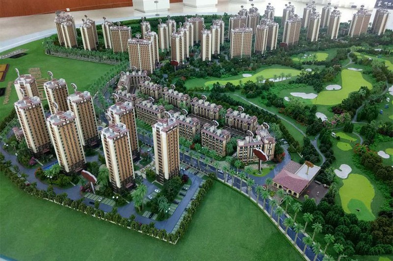 项目沙盘实景图