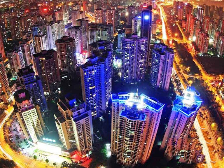周边-项目西侧俯瞰夜景