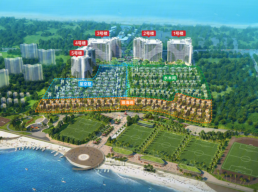 国安海岸沙盘图