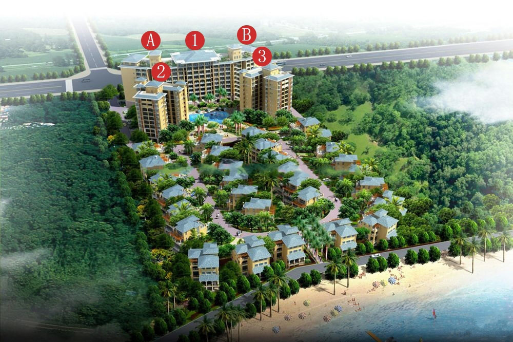 海鹏比邻湾鸟瞰图 海鹏比邻湾鸟瞰图
