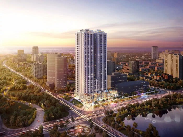 广粤锦泰首座在售建面约57-77平米,一口价约158.3万/套起
