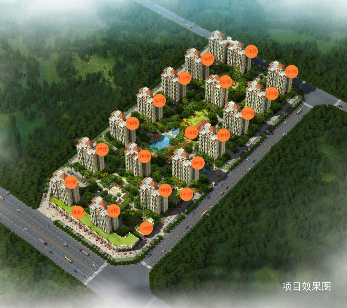 B区楼栋分布图