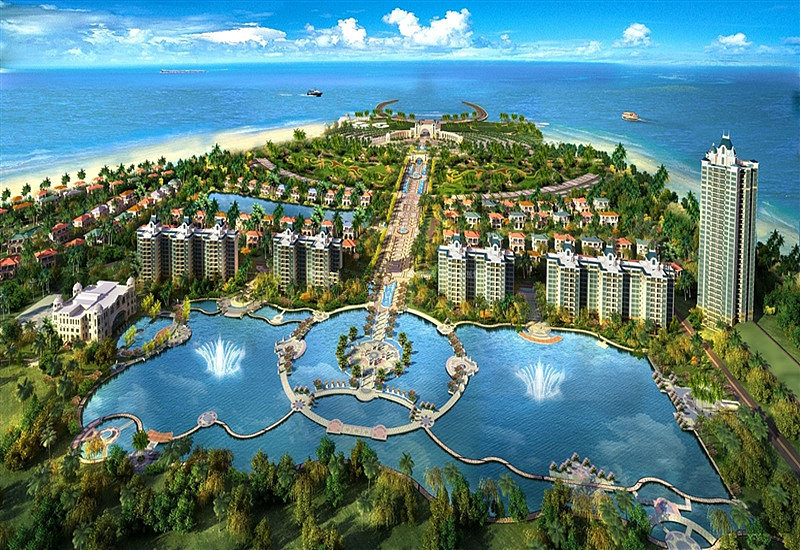 恒大金碧天下沙盘图