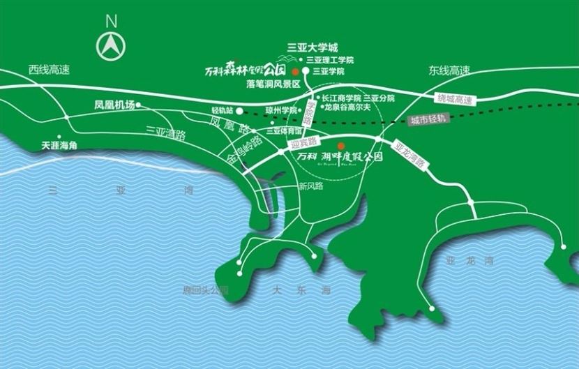 万科湖畔度假公园区位图 万科湖畔度假公园区位图