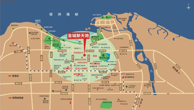 金城新天地区位图