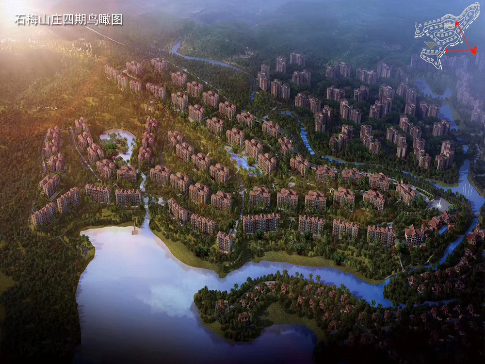 石梅山庄沙盘图