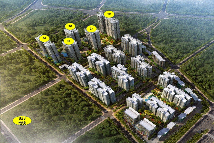 保利崖州湾鸟瞰图