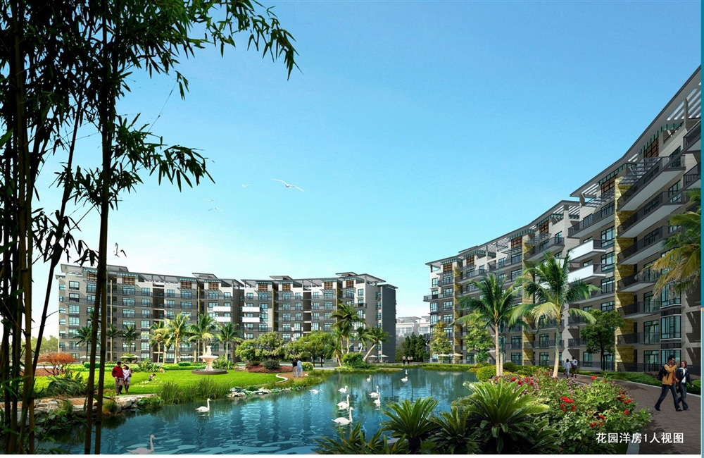 小区景观效果图