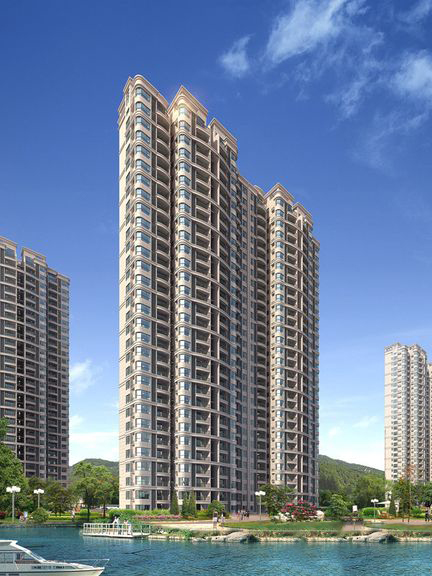 1.2.3号楼体效果图