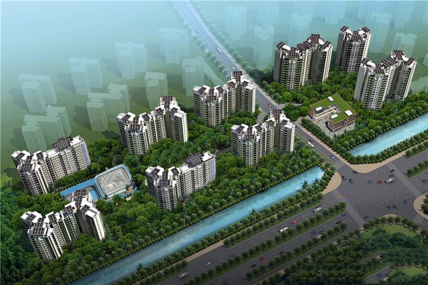 千江悦鸟瞰图