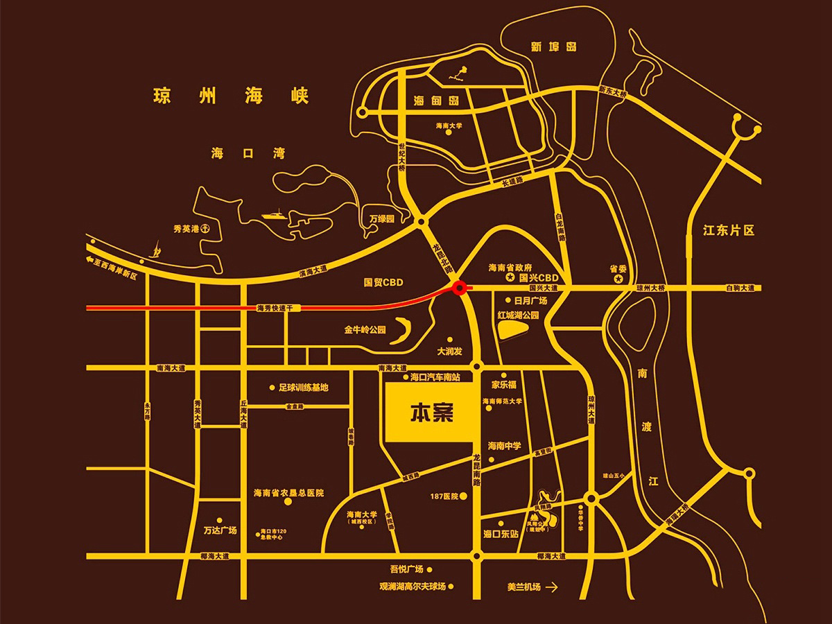 中国城楼盘交通图