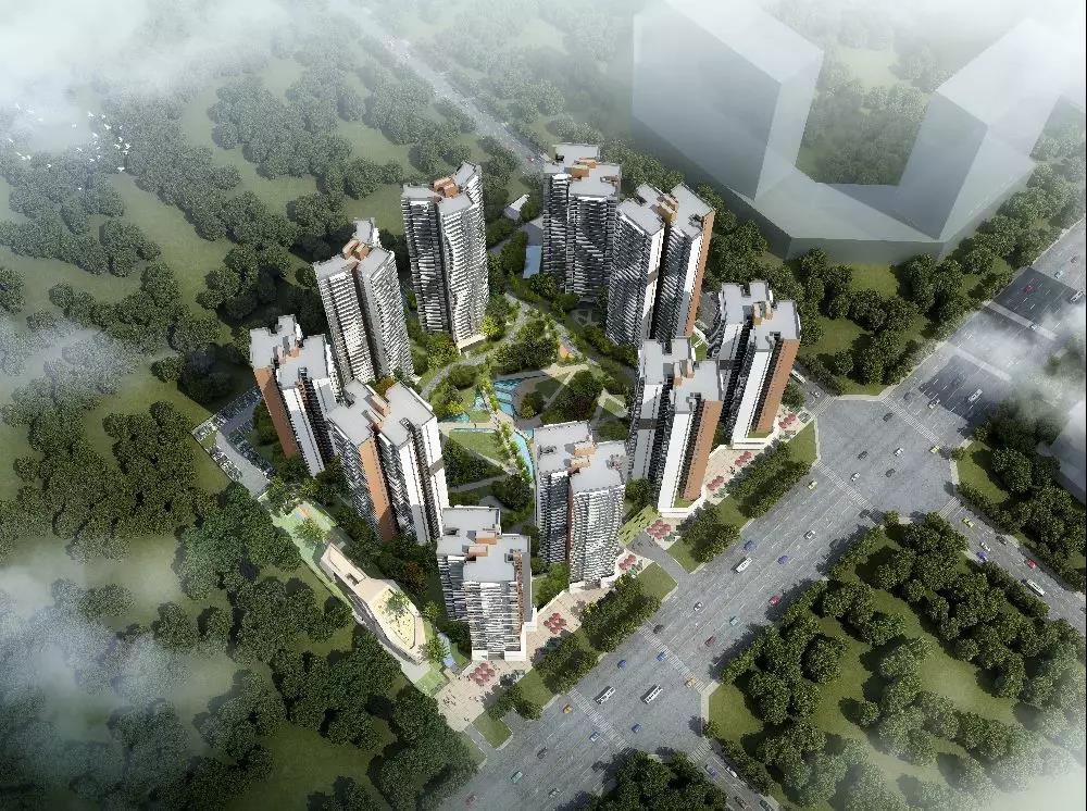 鑫源富豪公馆鸟瞰图