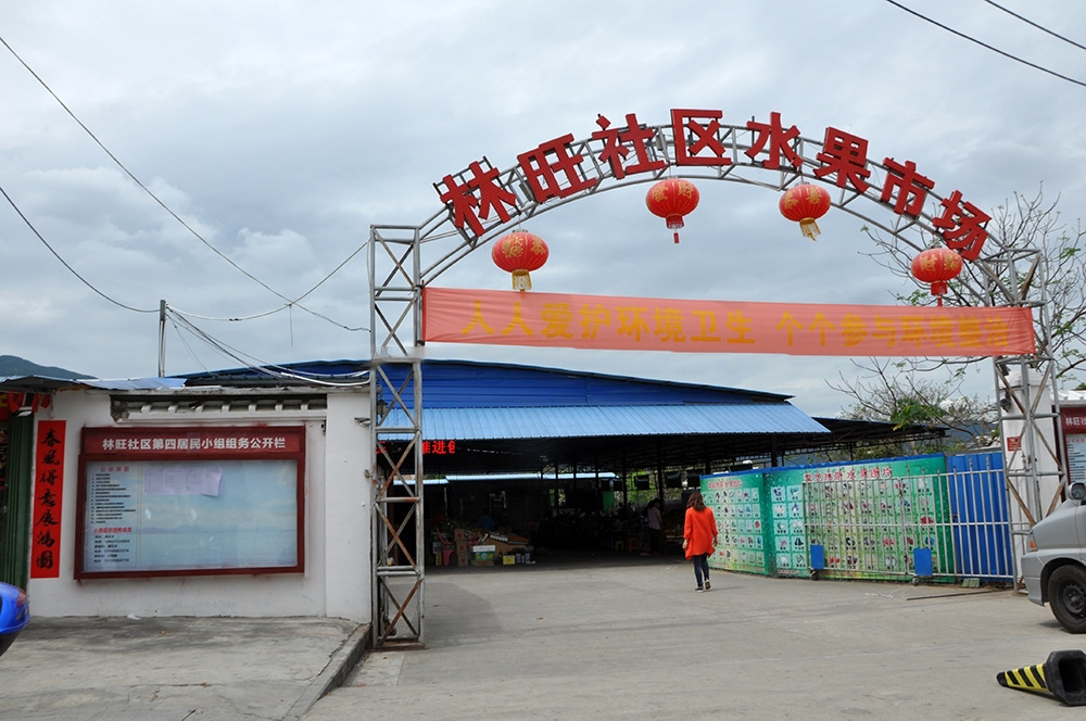 小区周边配套:林旺社区水果市场