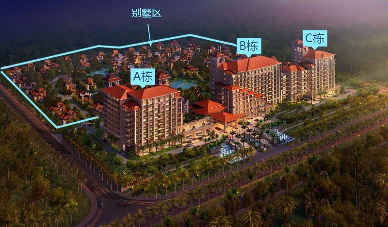 大华西海岸温泉丽舍鸟瞰图