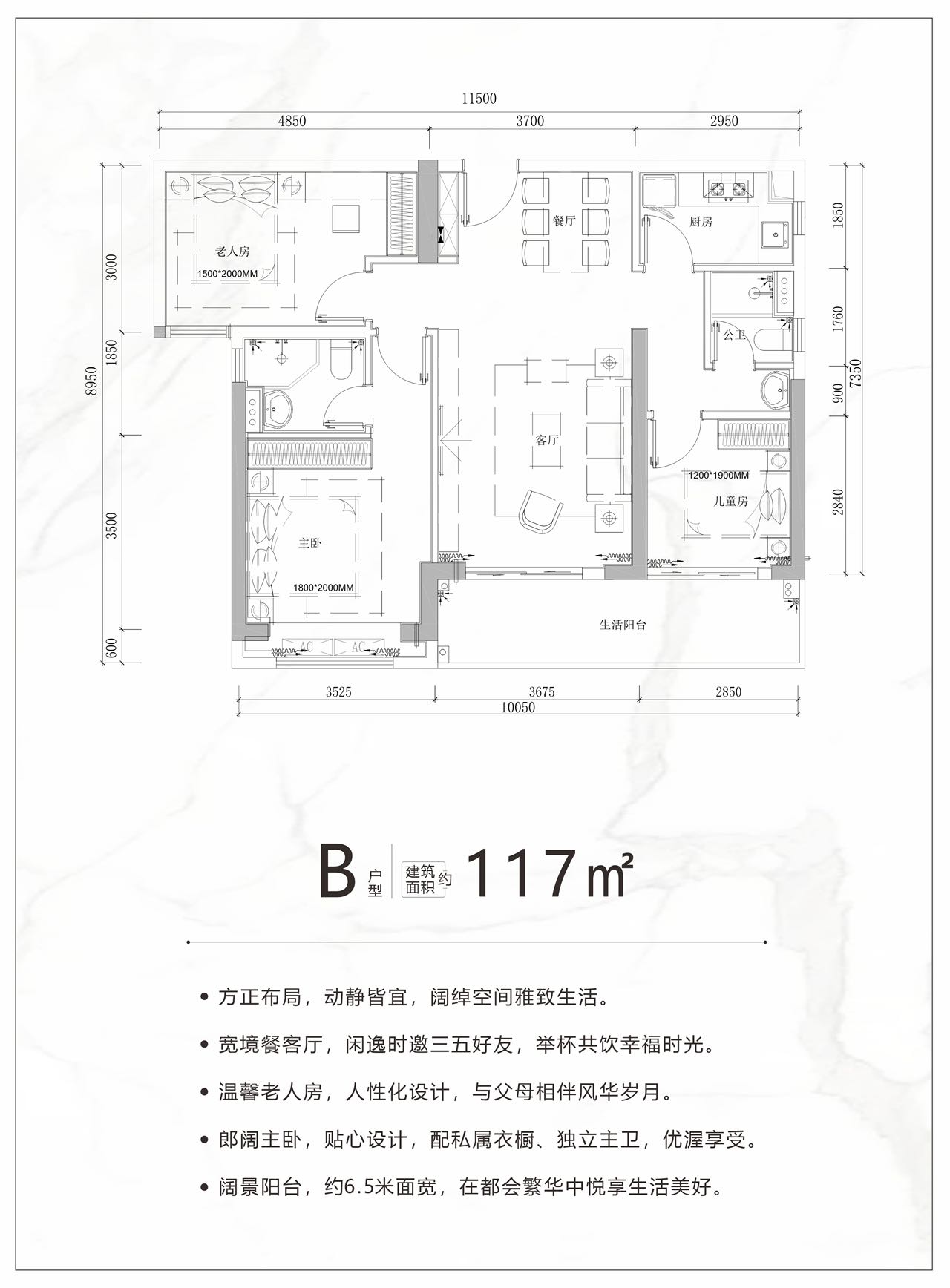 同康国兴一品B户型样板间