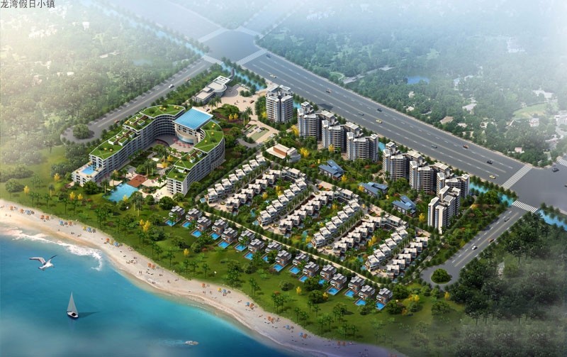 龙湾假日小镇鸟瞰图