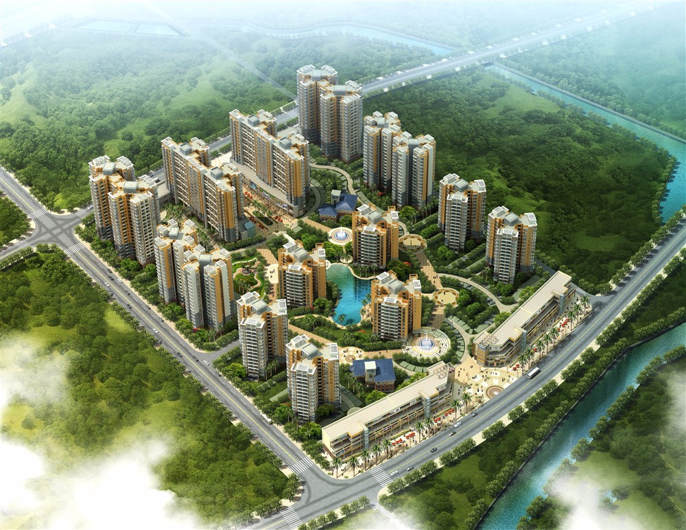 东方碧海云天鸟瞰图