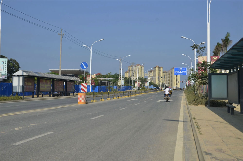 广场门前马路实景a