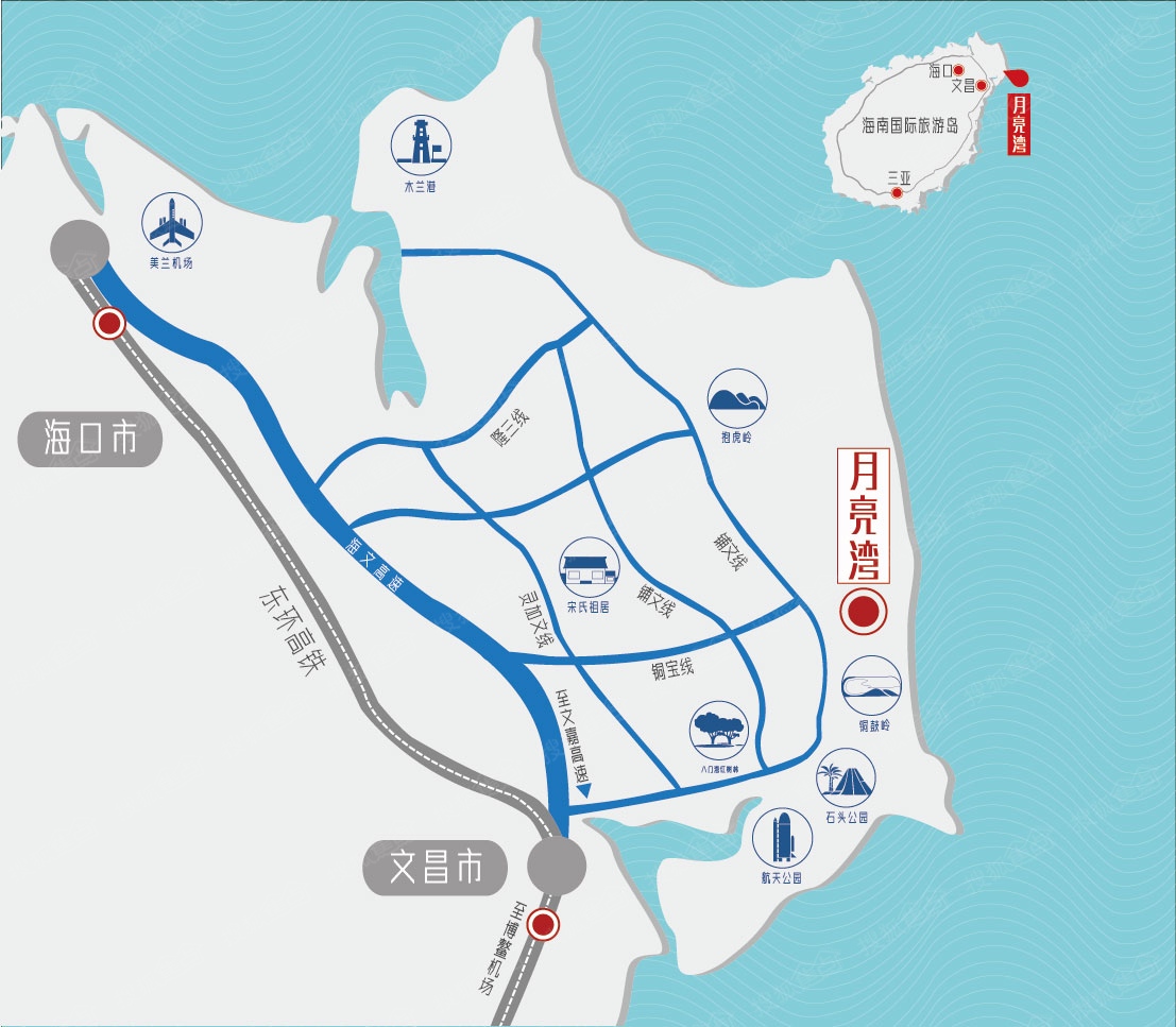 富力月亮湾区位图 富力月亮湾区位图