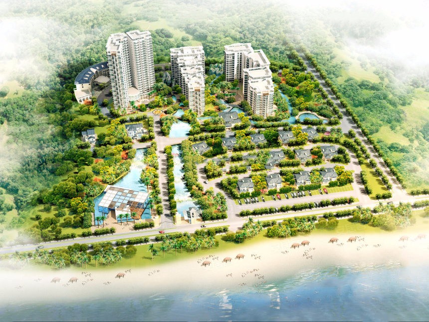 阳光山海湾鸟瞰图