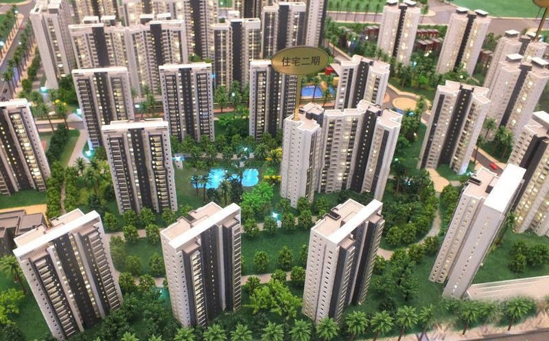 售楼部内景：沙盘v