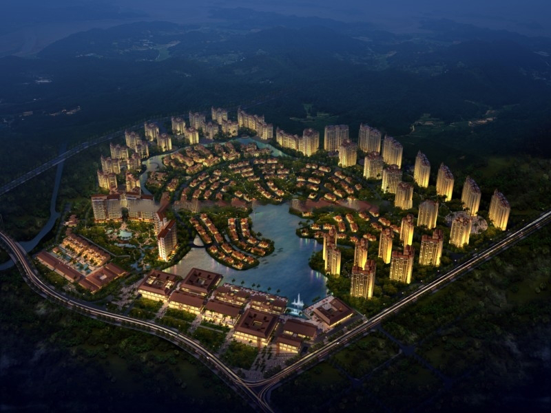 鸟瞰图（夜景）