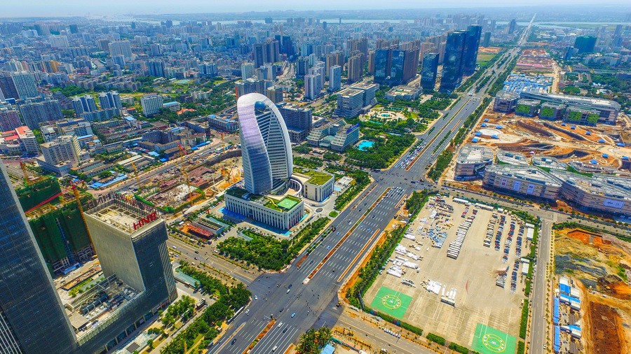 海秀快速路实景图 海秀快速路实景图