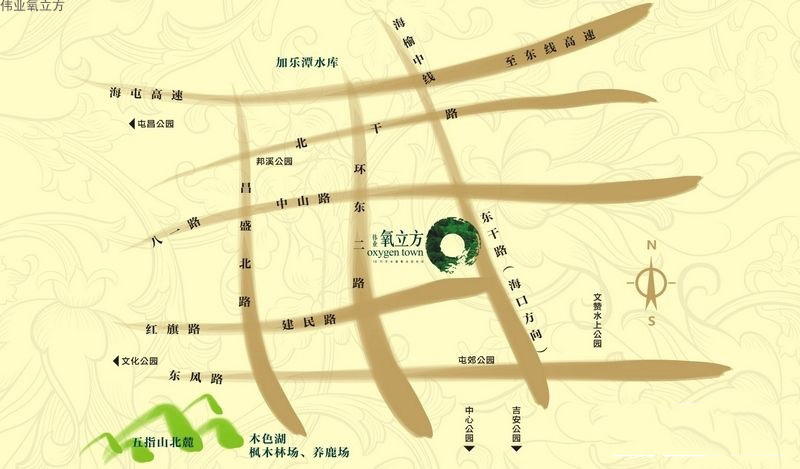 伟业氧立方交通图
