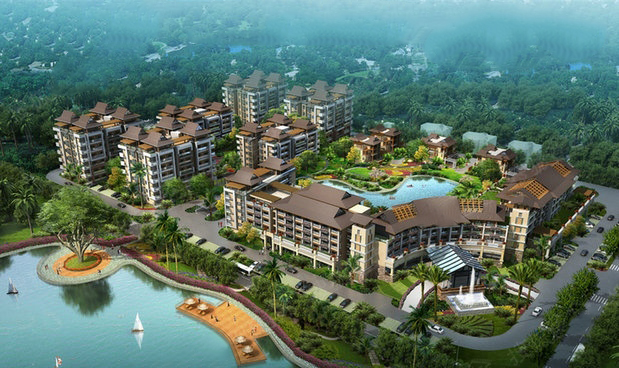 金月湾聚园新天地鸟瞰图