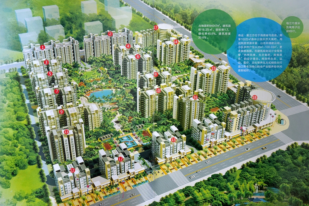鸟瞰图（标楼号）