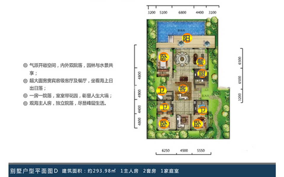 别墅D户型 293.98㎡