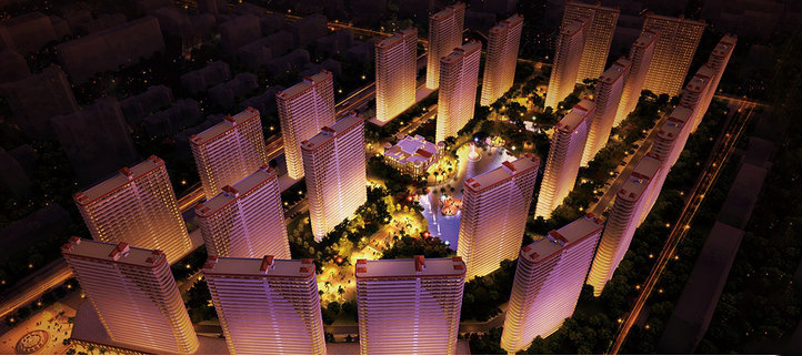 东方山海湾鸟瞰图