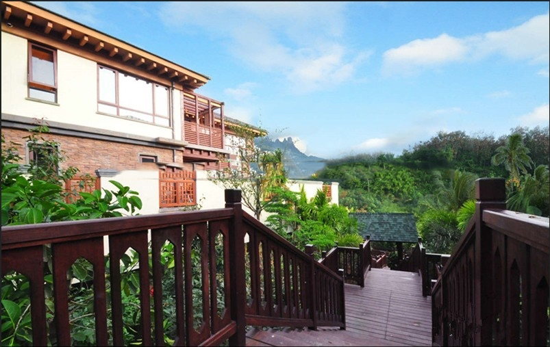 小区栈道实景