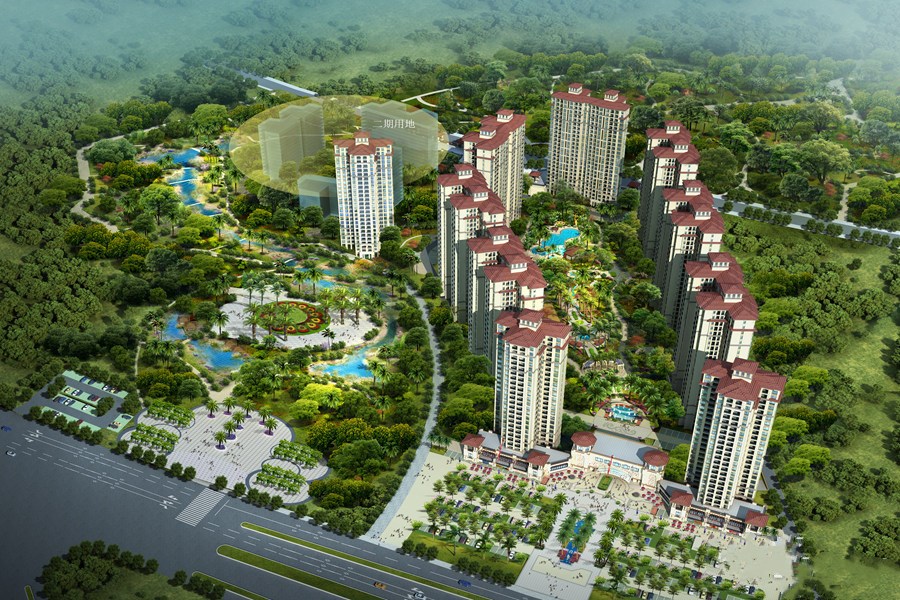 海地春天沙盘图