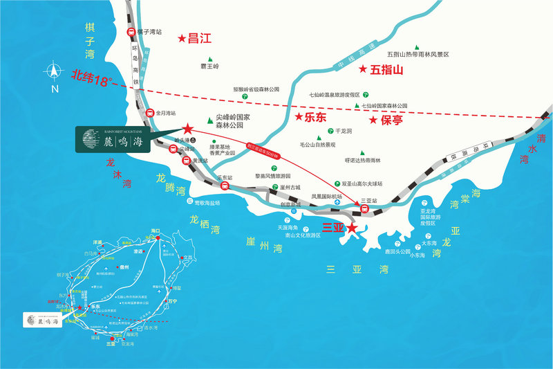 麓鸣海区位图 麓鸣海区位图