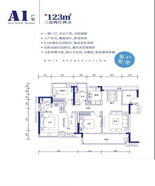 A1户型图欣赏
