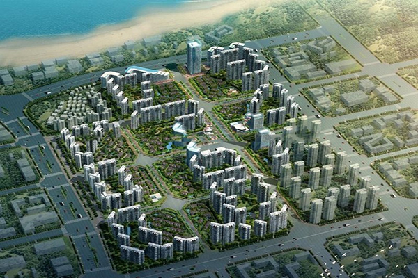 大华锦绣海岸鸟瞰图