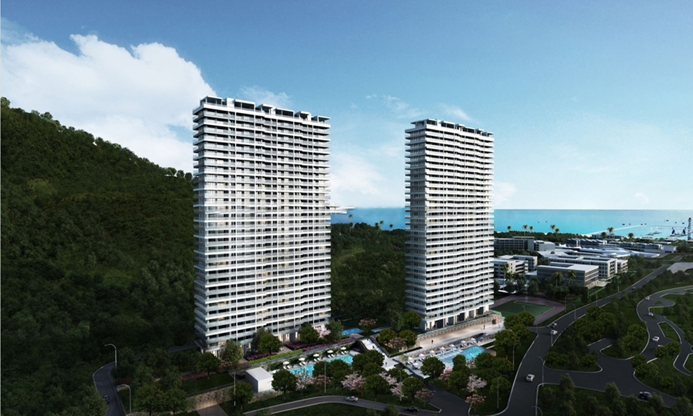 半山半岛目前有房源在售，均价48000元/平