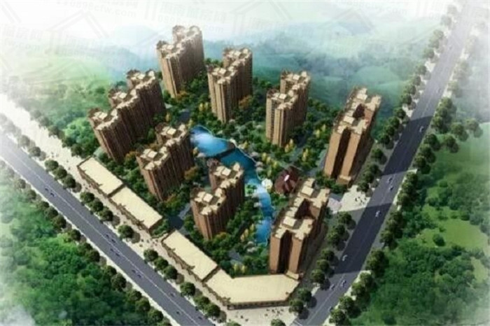 金融豪苑鸟瞰图