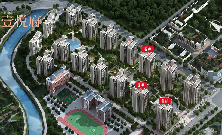 御景龙庭二期壹悦府沙盘图