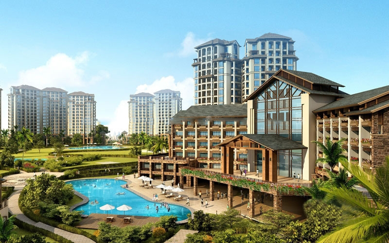 小区景观效果图1
