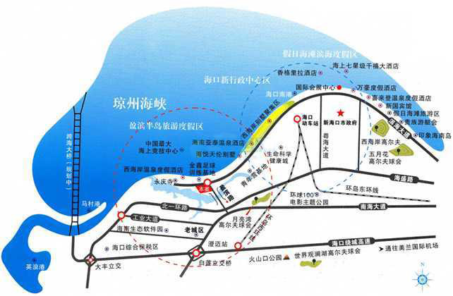 半岛海洋国际区位图