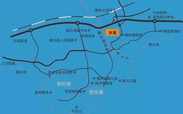 椰林润达御园区位图